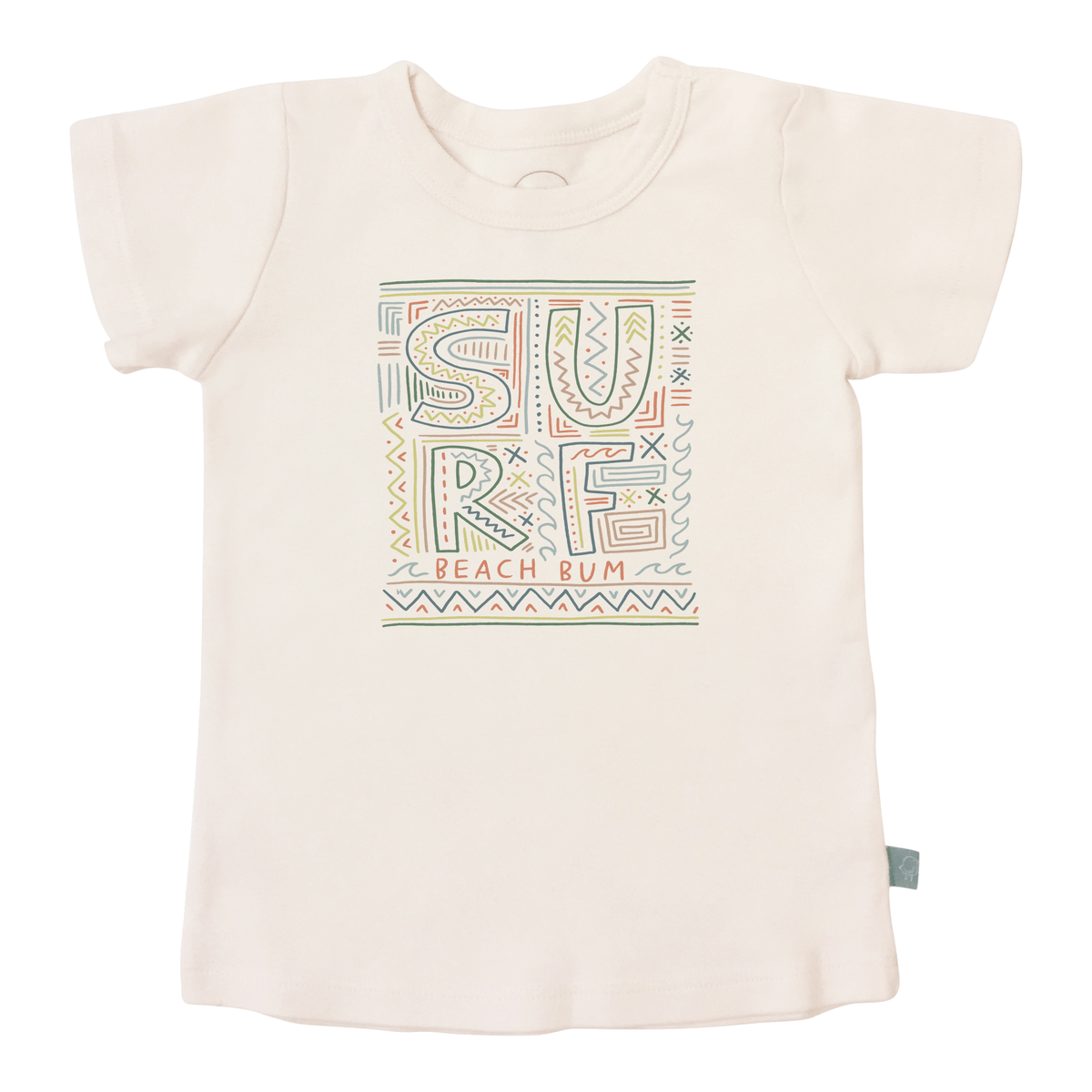 Toddler Graphic Tee SURF 100 Organic Finn Emma