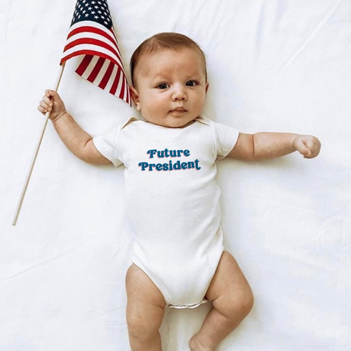 Organic Baby Graphic Bodysuit - Future President