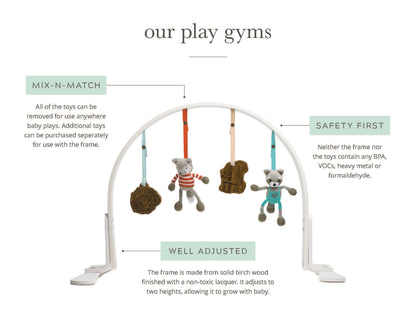 Baby play gym | feather - white Finn + Emma