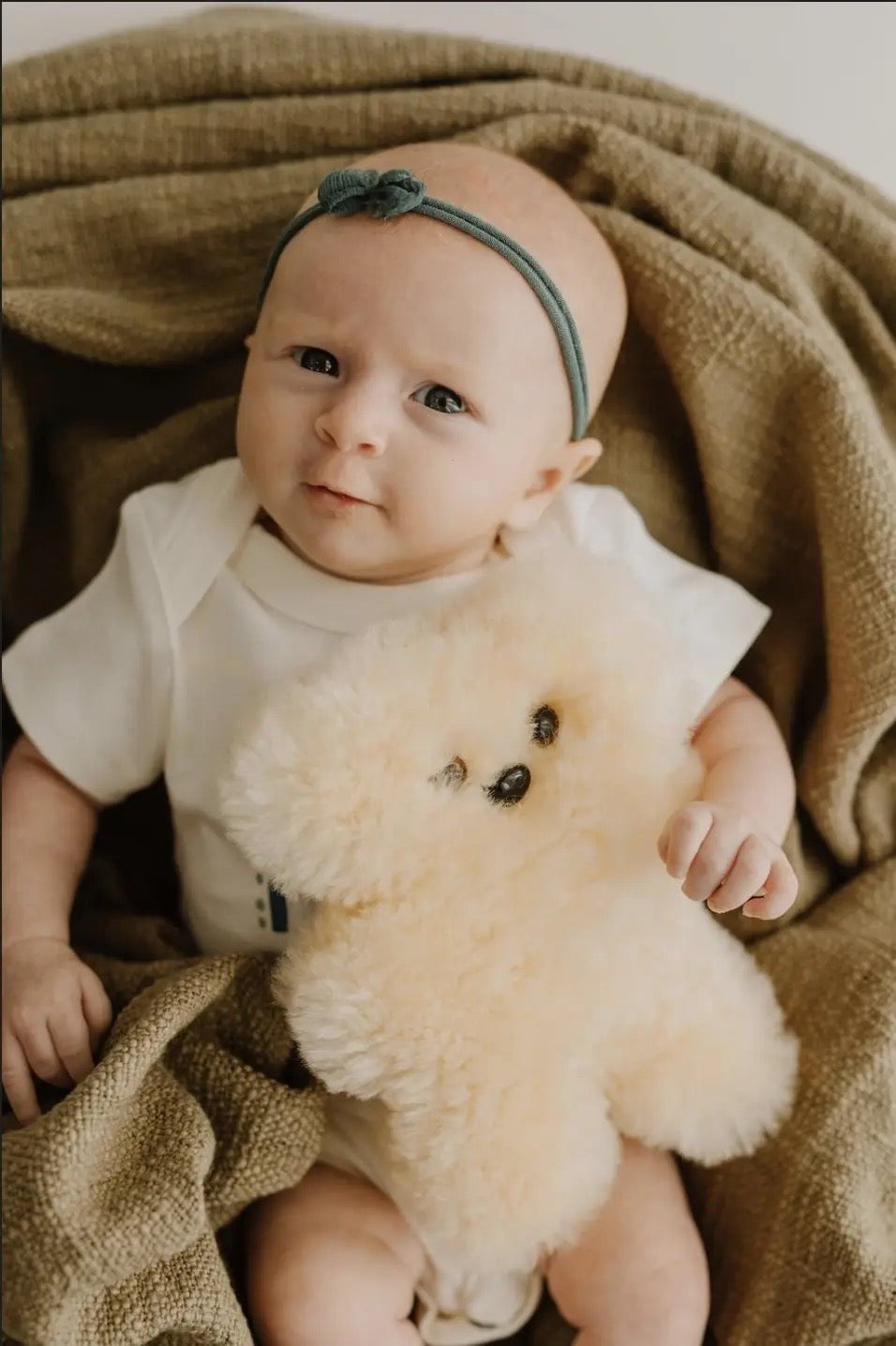 Baby cozy bear| tan Finn + Emma