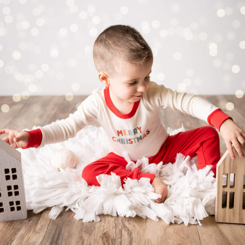 Baby pajamas | merry christmas finn + emma