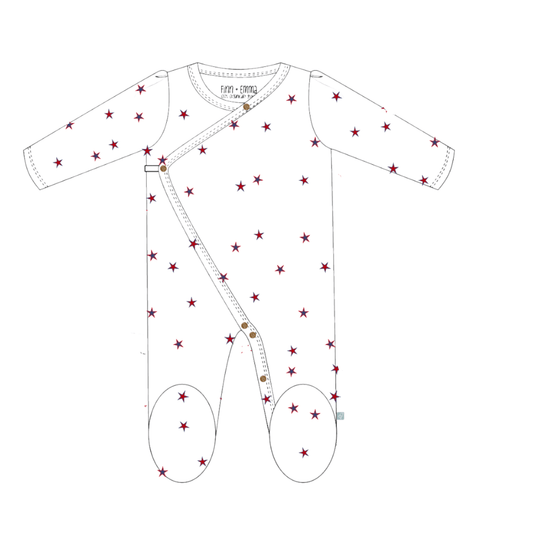 Baby footie | stars finn + emma