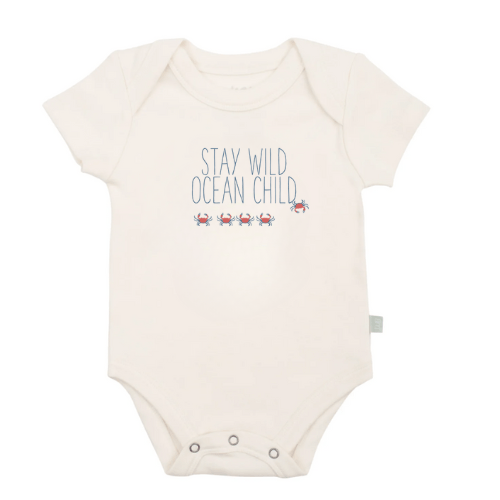 Baby graphic bodysuit | stay wild ocean child finn + emma