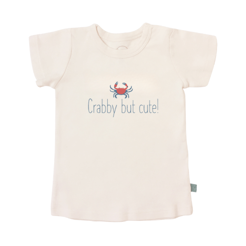 Baby graphic tee | crabby but cute finn + emma