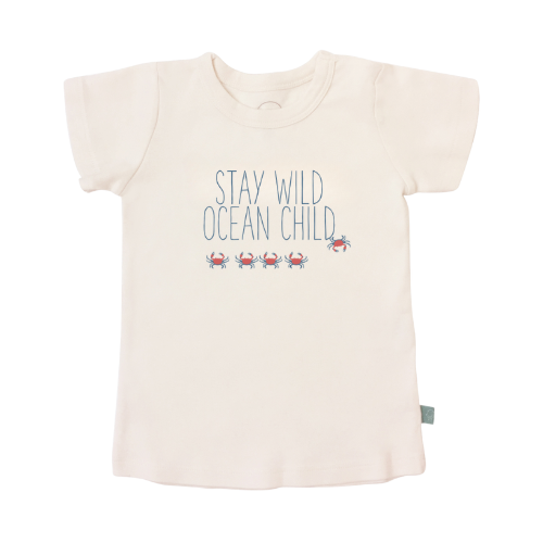 Baby graphic tee | stay wild ocean child finn + emma