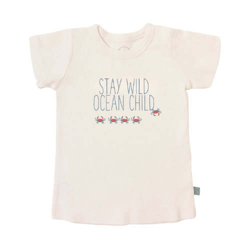 Baby graphic tee | stay wild ocean child finn + emma