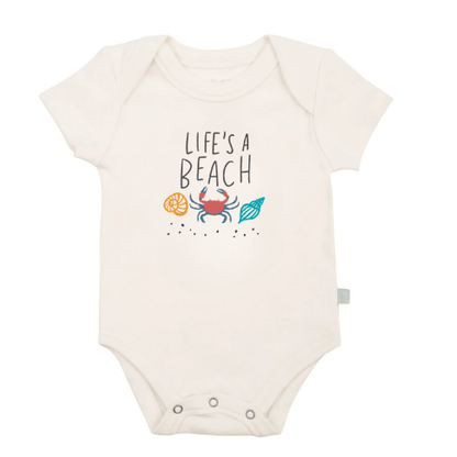 Baby graphic bodysuit | life's a beach finn + emma