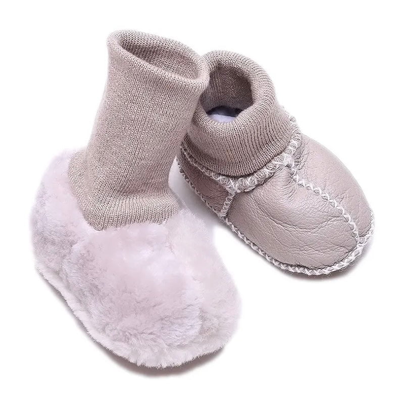 Baby cozy booties | Rose Pink Finn + Emma