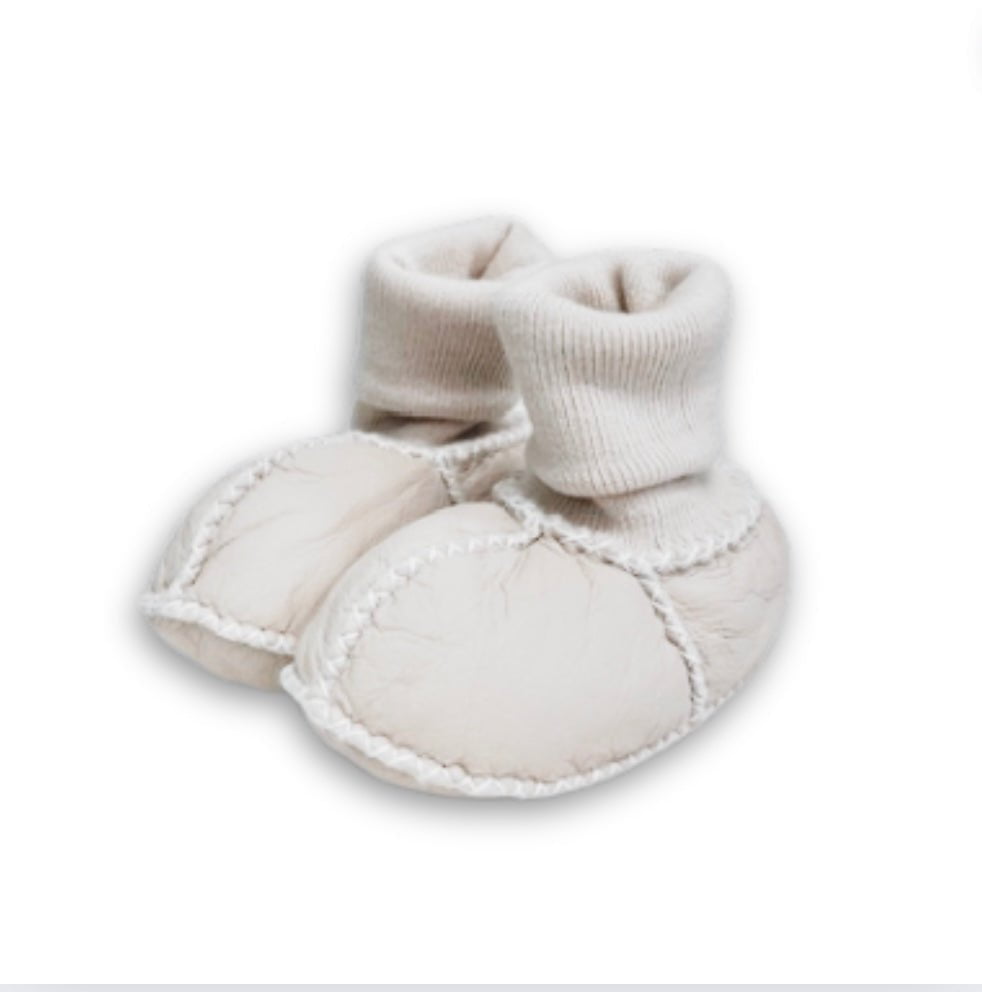 Baby cozy booties | Cream Finn + Emma