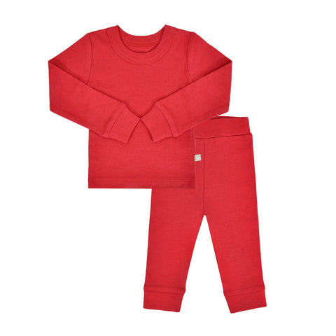 Baby baby pajamas | scarlet red finn + emma