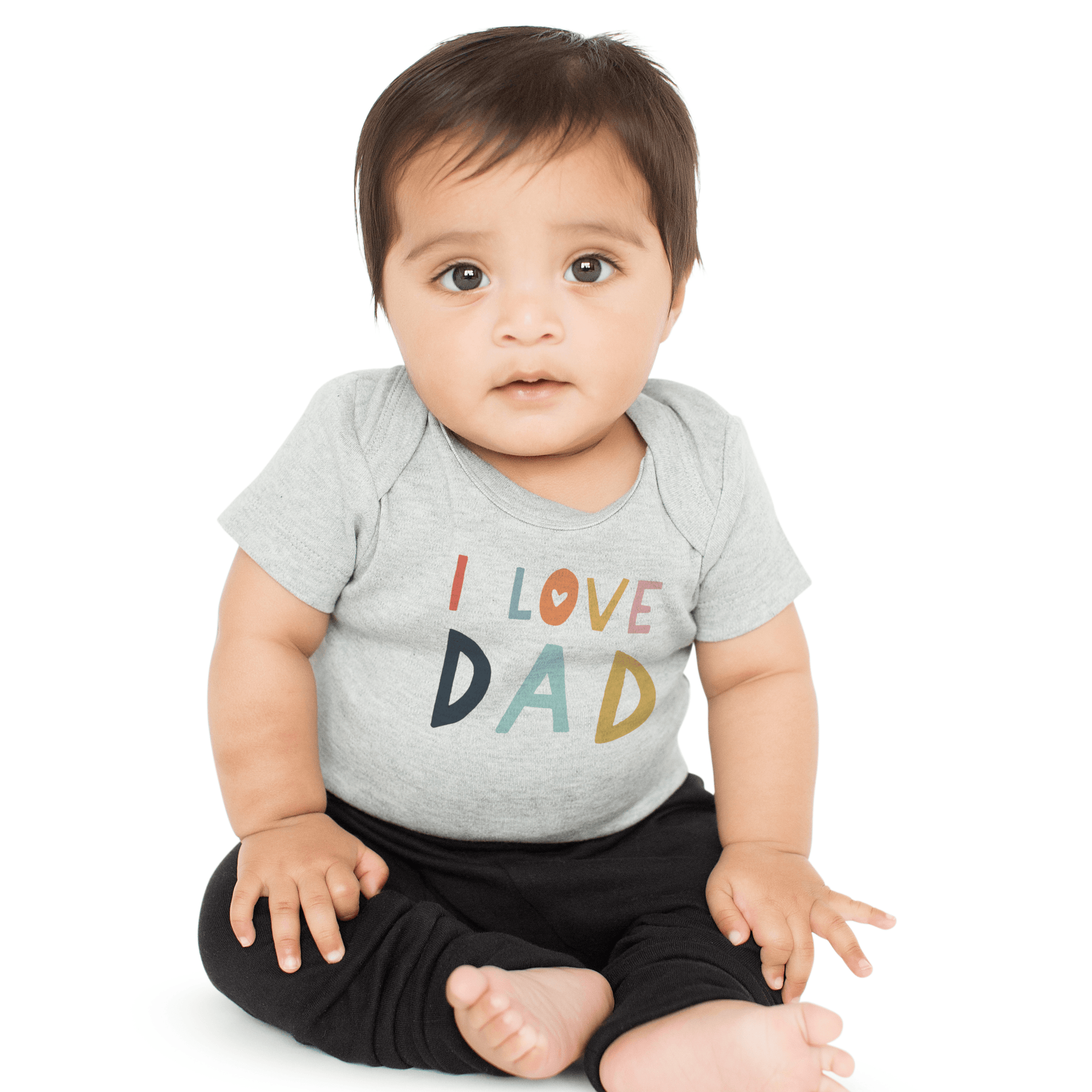 Baby graphic bodysuit | love dad heather finn + emma