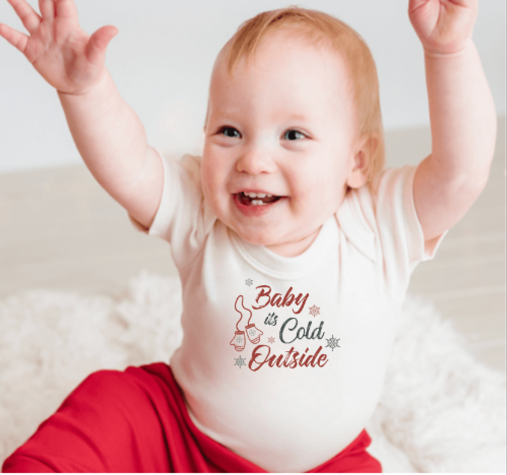 Baby graphic tee | baby its cold outside finn + emma