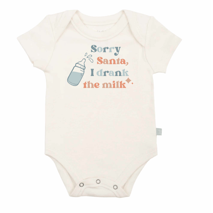 Baby graphic bodysuit | drank the milk finn + emma