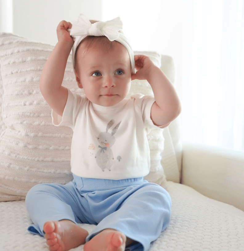 Baby graphic bodysuit | spring bunny finn + emma