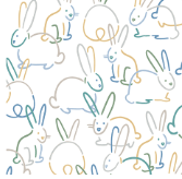 Baby burp cloth | bunnies finn + emma