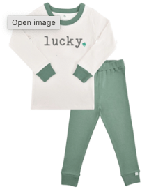 Baby pajamas | lucky basic green finn + emma