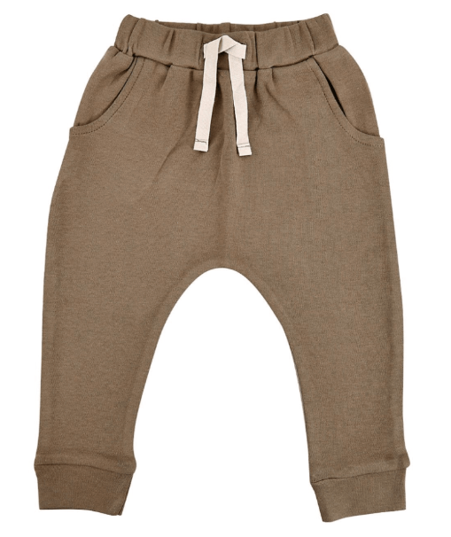 Baby lounge pants | nougat brown finn + emma