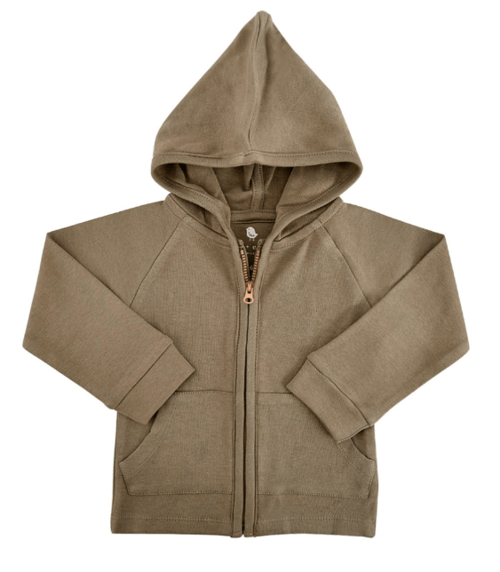 Baby hoodie | nougat brown finn + emma