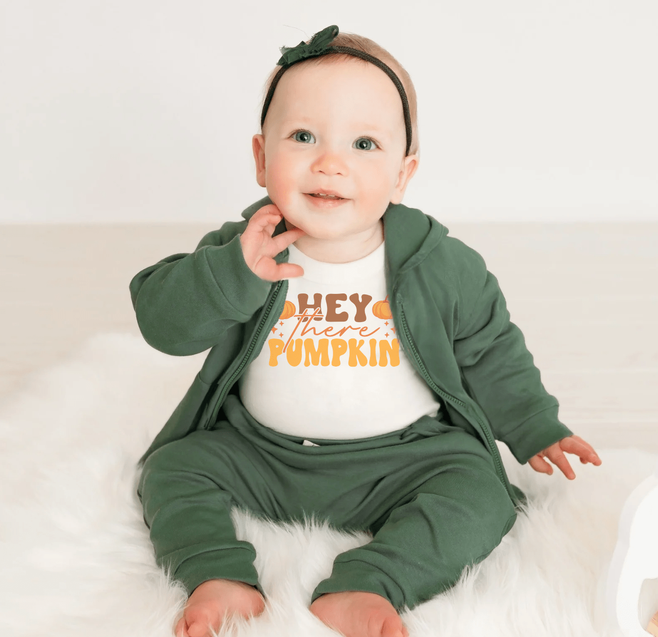 Baby graphic tee | hey there pumpkin finn + emma