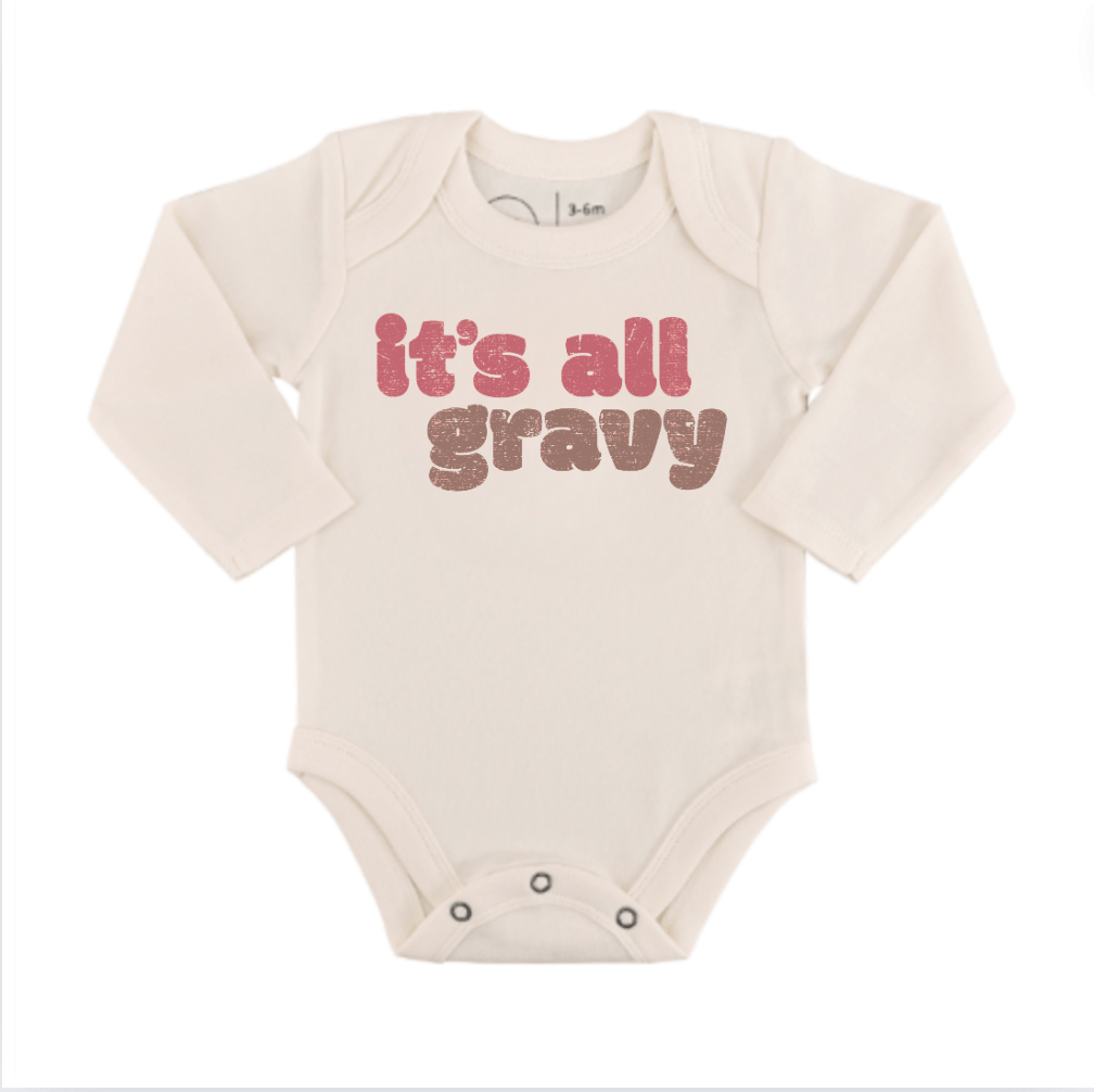 Baby graphic bodysuit | all gravy (long sleeve) finn + emma