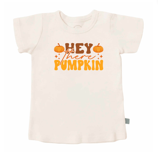 Baby graphic tee | hey there pumpkin finn + emma