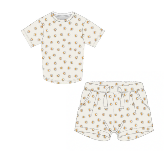 shirt & short set | sun ray