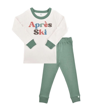 Baby pajamas | apres ski green finn + emma