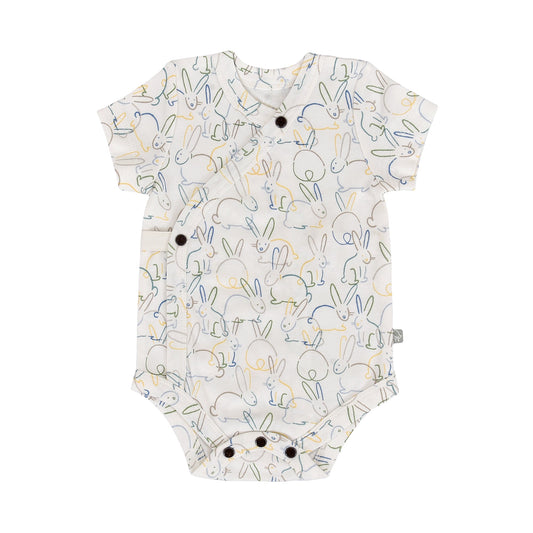 Baby short bodysuit | bunnies finn + emma