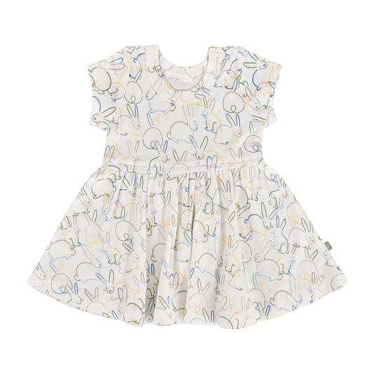 Baby short sleeve twirl dress | bunnies finn + emma