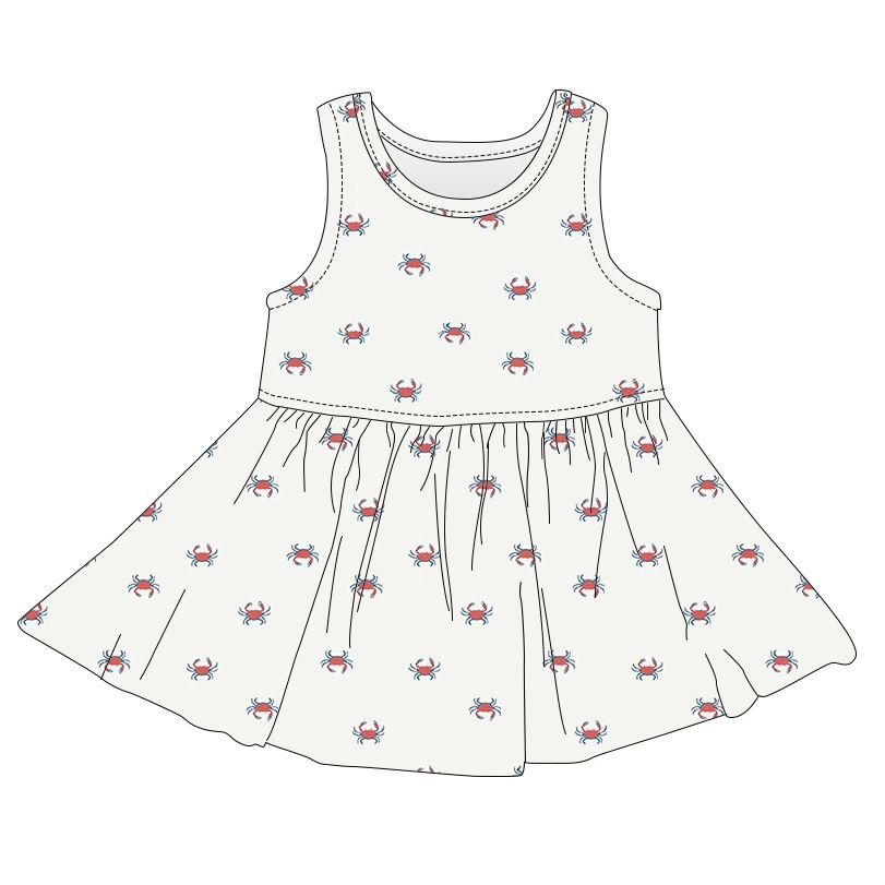 Baby tank twirl dress | crab finn + emma