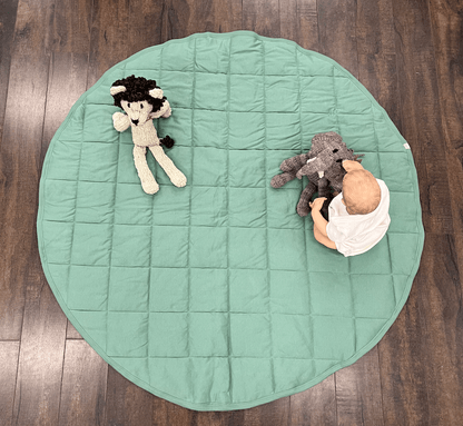 Baby Organic Play Mat | Round | Basil Green finn + emma