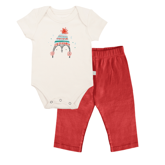 Baby gift set | holiday penguin 2pc finn + emma