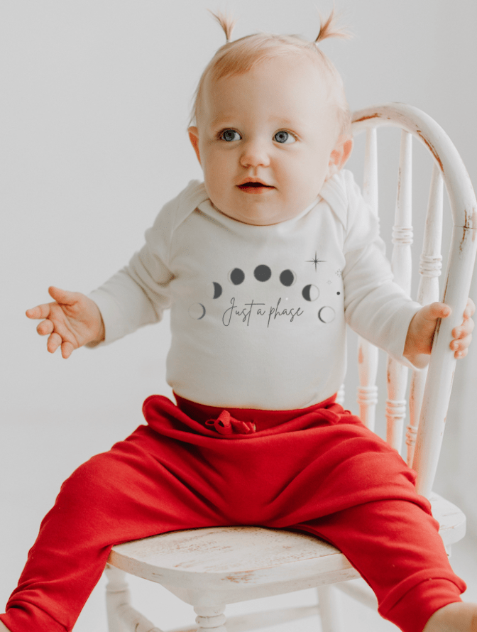 Baby graphic bodysuit | just a phase finn + emma