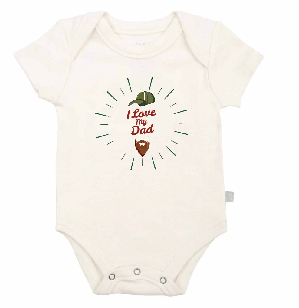 graphic bodysuit | love dad beard