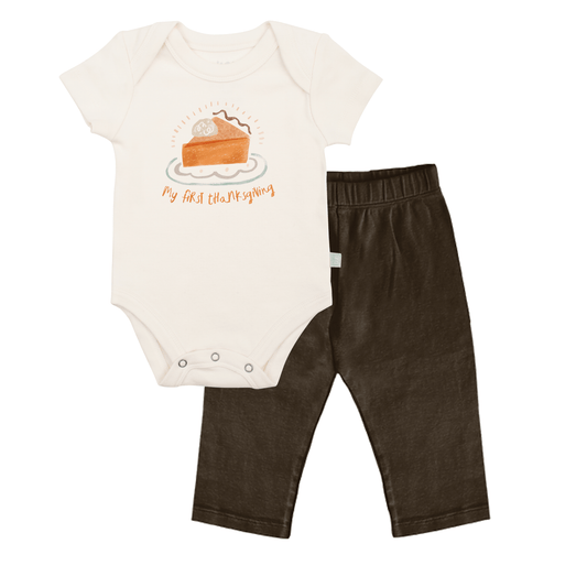 Baby gift set | 1st thanksgiving pie finn + emma