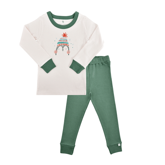 Baby 🎁 pajamas | penguin pine green (50% off) finn + emma