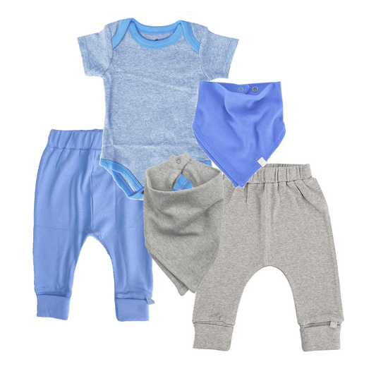 Baby colorblock gift set | periwinkle finn + emma