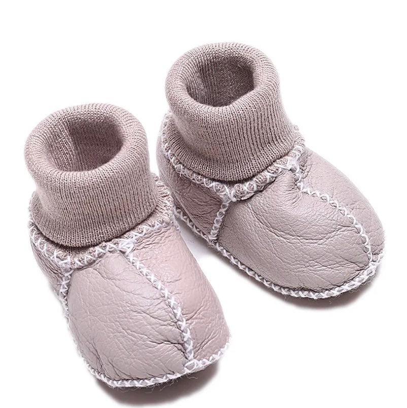 Baby cozy booties | Rose Pink Finn + Emma