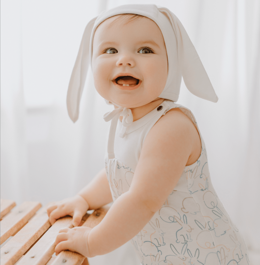 Baby romper | bunnies finn + emma