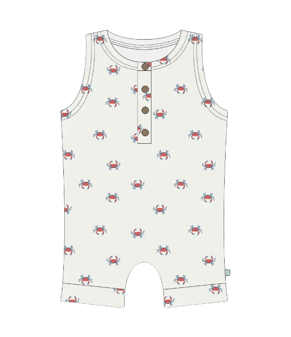 Baby tank romper | crab finn + emma