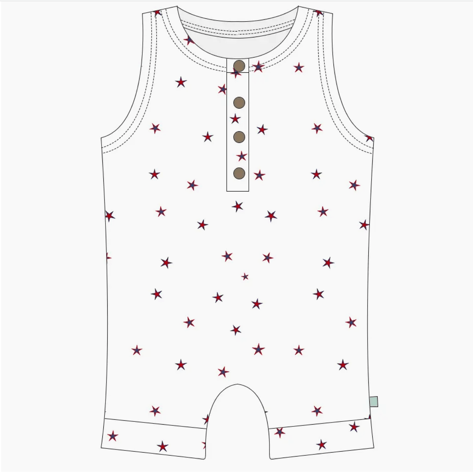 Baby tank romper | Stars finn + emma