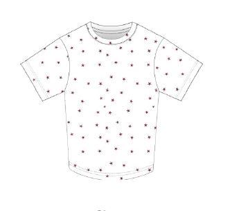 Boxy Toddler Tee | stars