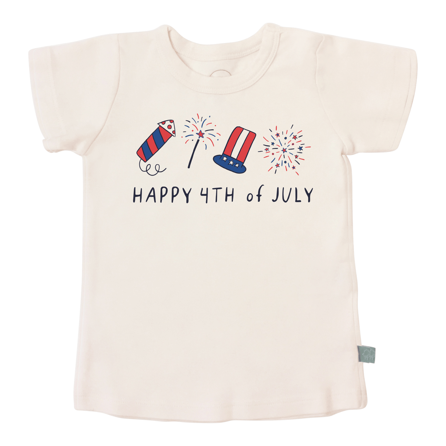 Baby graphic tee | happy 4th of july Finn + Emma