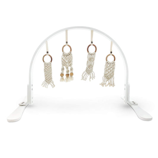 Baby play gym | macrame - white Finn + Emma