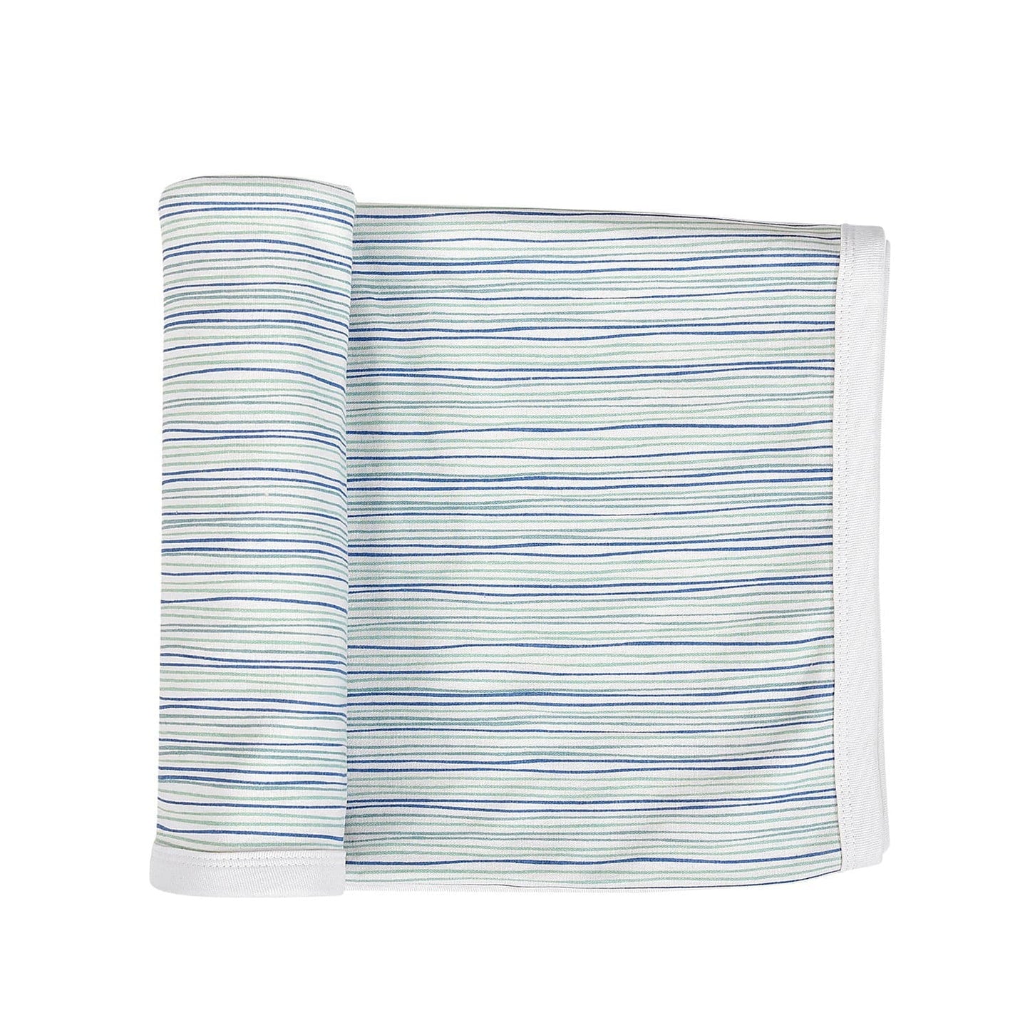 Baby swaddle blanket | pin stripes Finn + Emma