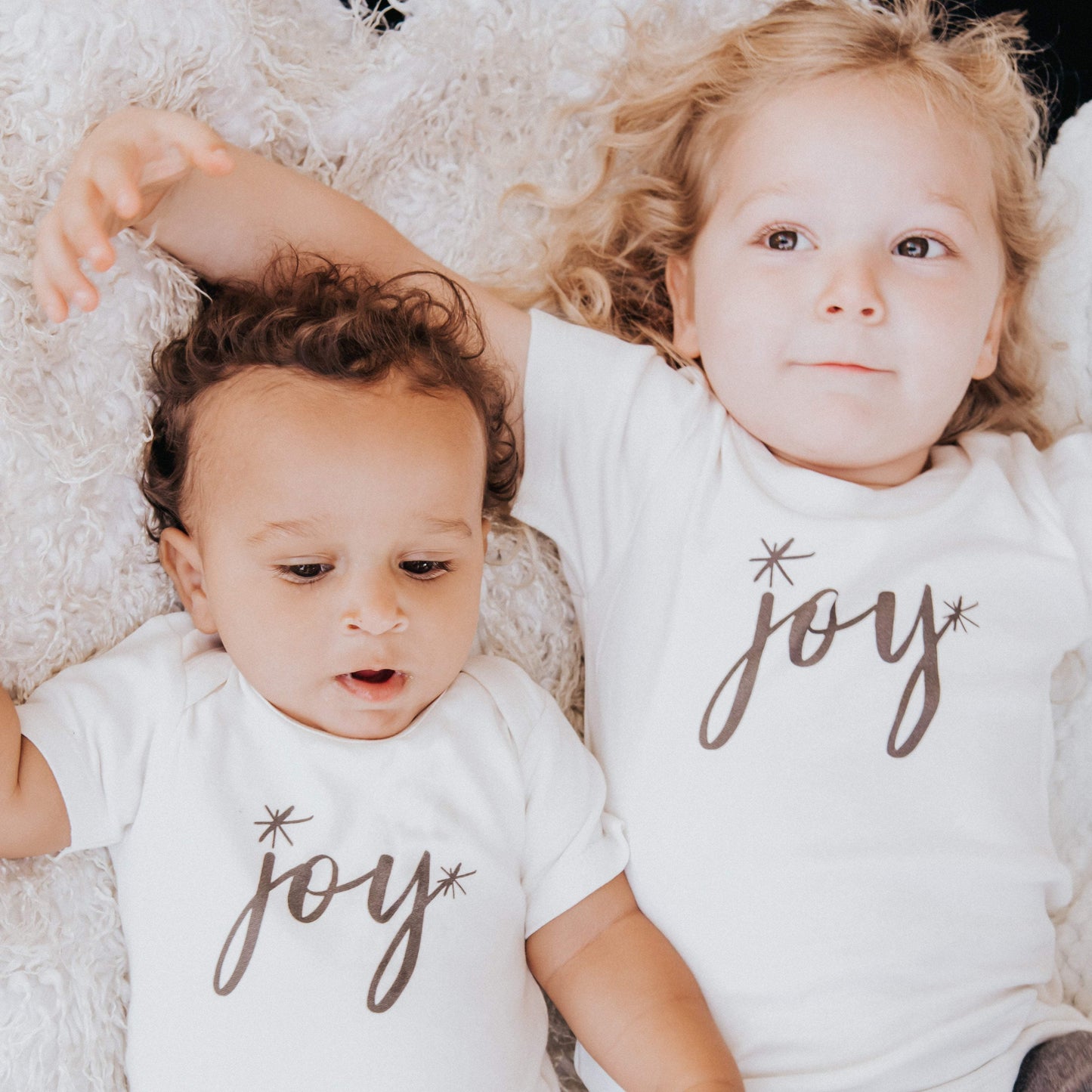 Baby graphic bodysuit | joy black finn + emma