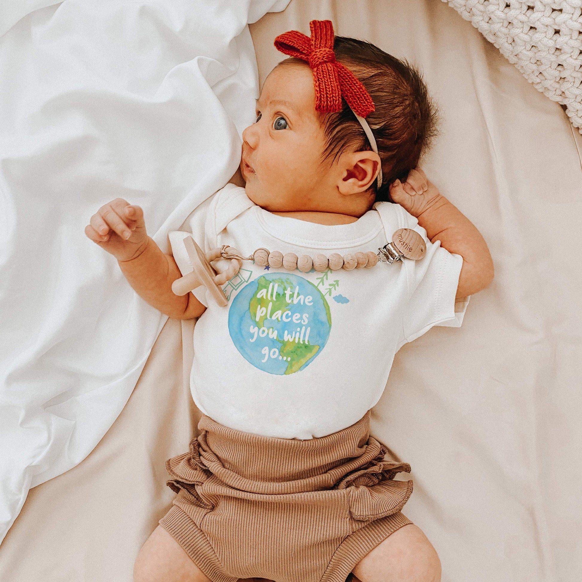 Baby graphic bodysuit | places you will go finn + emma