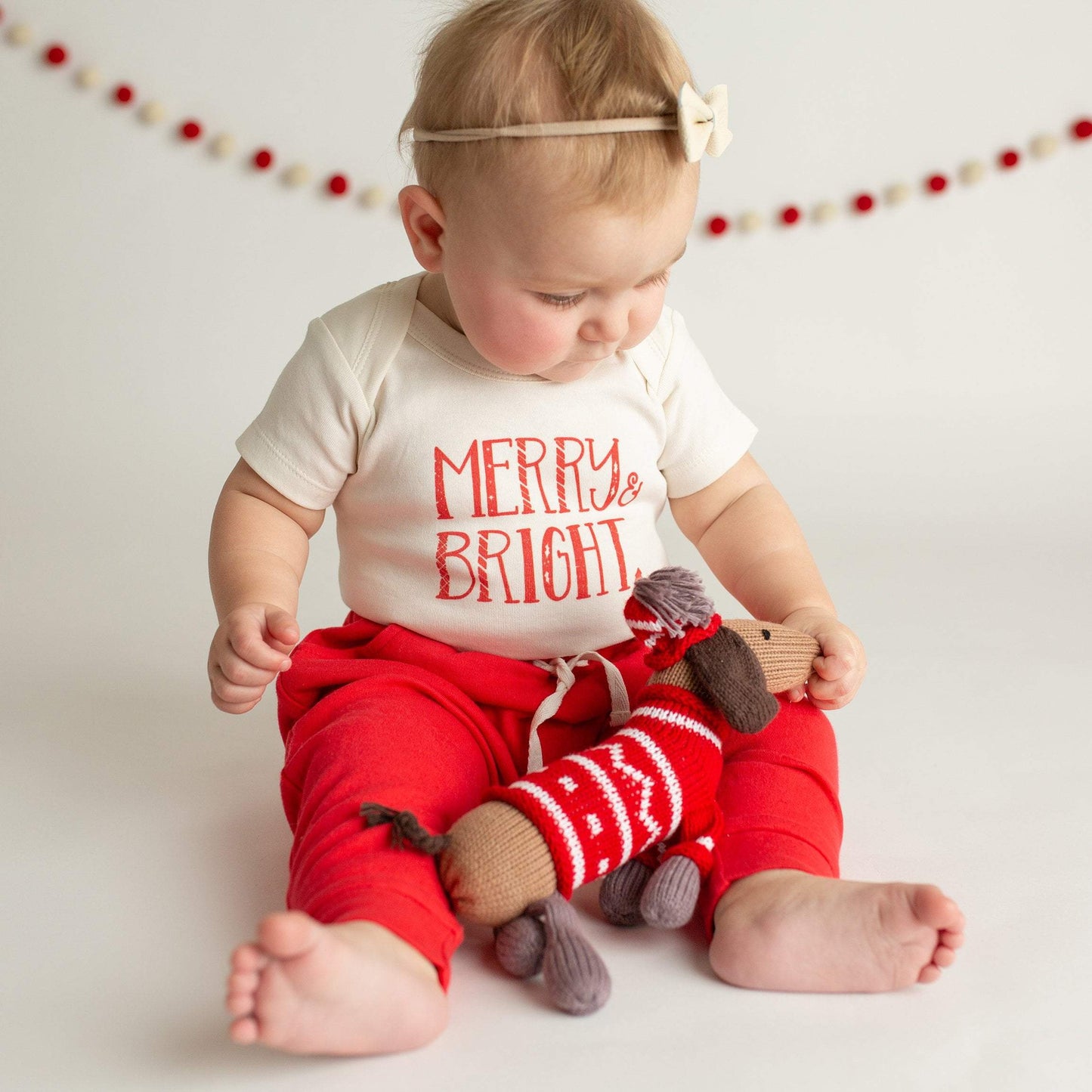 Baby graphic bodysuit | merry & bright finn + emma