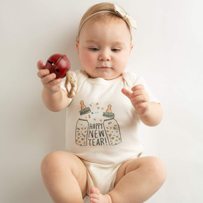 Baby graphic bodysuit | poppin bottles finn + emma