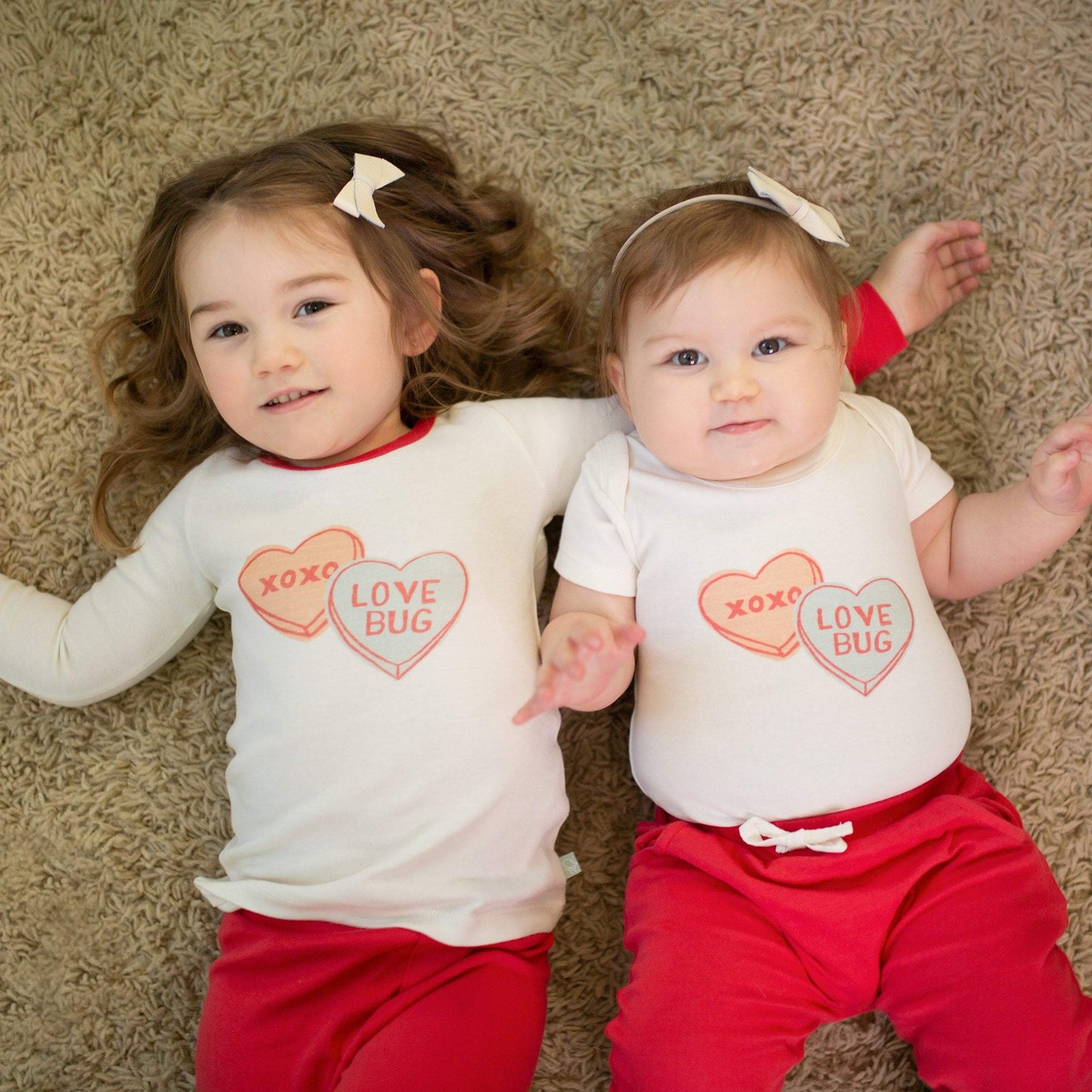 Baby graphic bodysuit | candy hearts finn + emma